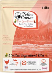 Feline Caviar Limited Ingredient Diet Free Spirit Holistic Entrée Grain-Free Dry Cat Food, 11-lb bag slide 1 of 4