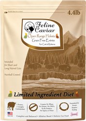 Feline Caviar Limited Ingredient Diet Open Range Holistic Entrée Grain-Free Dry Cat Food, 4.4-lb bag