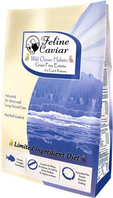 Show full view: Feline Caviar Limited Ingredient Diet Wild Ocean Holistic Entrée Grain-Free Dry Cat Food, 11-lb bag slide 1 of 7