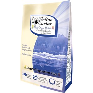 Feline Caviar Limited Ingredient Diet Wild Ocean Holistic Entrée Grain-Free Dry Cat Food, 4.4-lb bag