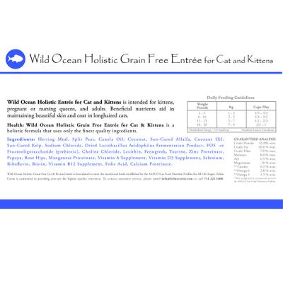 Show full view: Feline Caviar Limited Ingredient Diet Wild Ocean Holistic Entrée Grain-Free Dry Cat Food, 4.4-lb bag slide 4 of 7