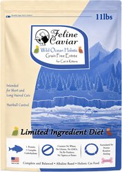 Feline Caviar Limited Ingredient Diet Wild Ocean Holistic Entrée Grain-Free Dry Cat Food, 11-lb bag