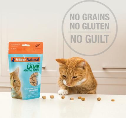 Show full view: Feline Natural Chicken Healthy Bites Grain-Free Freeze-Dried Cat Treats, 1.76-oz bag slide 6 of 10