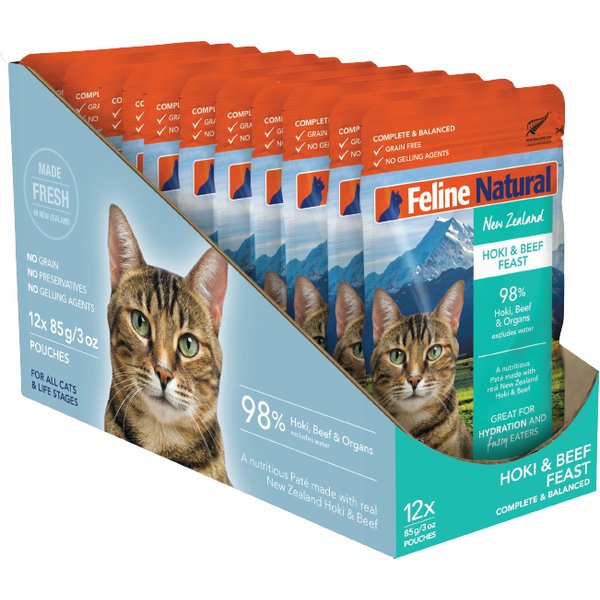 Feline Natural Variety Pack Grain-Free Wet Cat Food, 3-oz pouch, case of 12