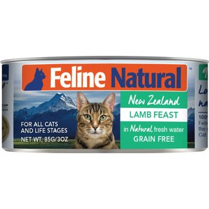 Feline Natural Lamb Feast Grain-Free Canned Cat Food, 3-oz, case of 24