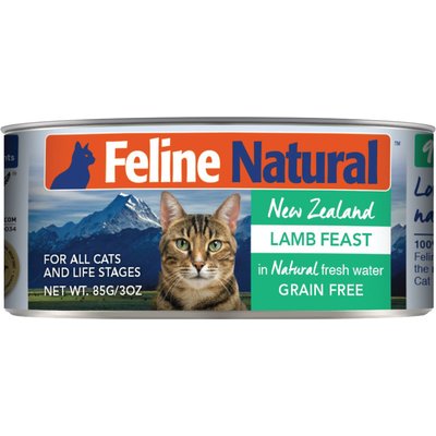Feline Natural Feline Natural Lamb Feast Grain-Free Canned Cat Food, 3-oz, case of 24