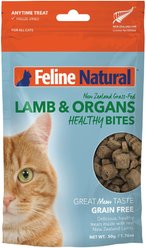 Feline Natural Lamb Healthy Bites Grain-Free Freeze-Dried Cat Treats, 1.76-oz bag