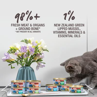 Show full view: Feline Natural Lamb & King Salmon Feast Grain-Free Canned Cat Food, 3-oz, case of 24 slide 3 of 11