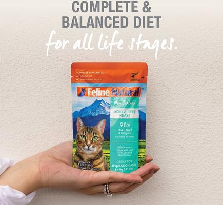 Show full view: Feline Natural Lamb & King Salmon Grain-Free Wet Cat Food, 3-oz pouch, case of 12 slide 6 of 9