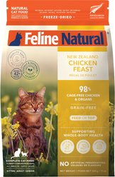 Feline Natural New Zealand Chicken Grain-Free Freeze-Dried Cat Food, 11-oz bag