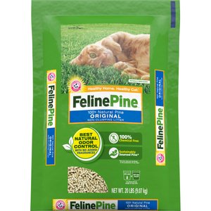 Feline Pine Original Non-Clumping Wood Cat Litter, 20-lb bag