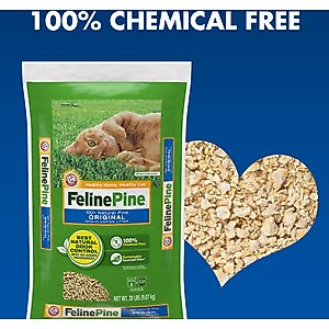 Feline Pine Original Non-Clumping Wood Cat Litter, 20-lb bag