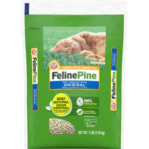 Feline Pine Original Non-Clumping Wood Cat Litter, 7-lb bag