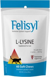 Felisyl Chicken Flavored Soft Chew Immune Supplement for Cats, 60 count