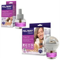 Feliway Classic 30 Day Starter Kit Calming Diffuser for Cats + Classic Calming Diffuser Refill, 30 day, 1 count