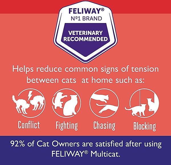 Show full view: Feliway MultiCat 30 Day Starter Kit Calming Diffuser for Cats, 1 count slide 5 of 9