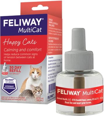 Show full view: Feliway MultiCat Calming Diffuser Refill for Cats, 1 count + Arm & Hammer Litter Clump & Seal Multi-Cat Scented Clumping Clay Litter slide 2 of 9