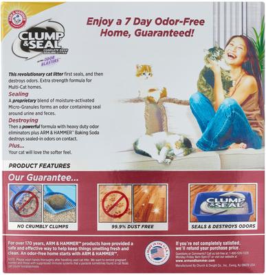 Show full view: Feliway MultiCat Calming Diffuser Refill for Cats, 1 count + Arm & Hammer Litter Clump & Seal Multi-Cat Scented Clumping Clay Litter slide 7 of 9