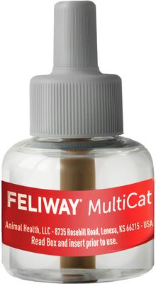 Show full view: Feliway MultiCat Calming Diffuser Refill for Cats, 1 count + World's Best Multi-Cat Unscented Clumping Corn Litter slide 3 of 10
