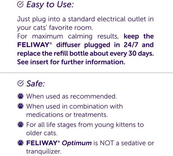 Feliway Optimum Enhanced Calming 30 Day Diffuser for Cats