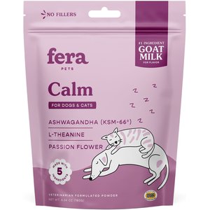Fera Pets Calm Goat Milk Topper for Dogs & Cats, 60 count