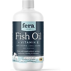 Fera Pets Fish Oil + Vitamin E Dog & Cat Supplement, 8-fl oz bottle