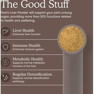 Fera Pets Liver Support with Milk Thistle & Turmeric Powder for Dogs & Cats, 2.5-oz jar