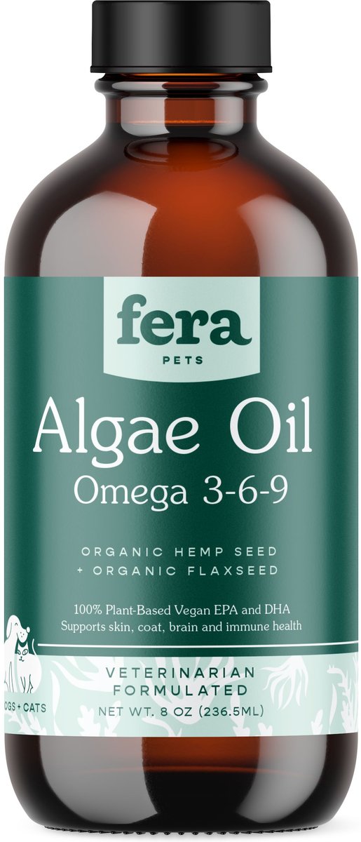 Fera Pets Algae Oil Vegan Omega-3s Supplement for Dogs & Cats