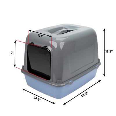 Show full view: Ferplast Ariel Hooded Litter Box, Grey slide 9 of 10