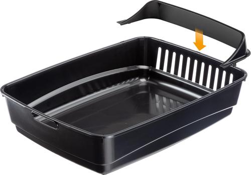 Show full view: Ferplast Ariel Hooded Litter Box, Grey slide 7 of 10