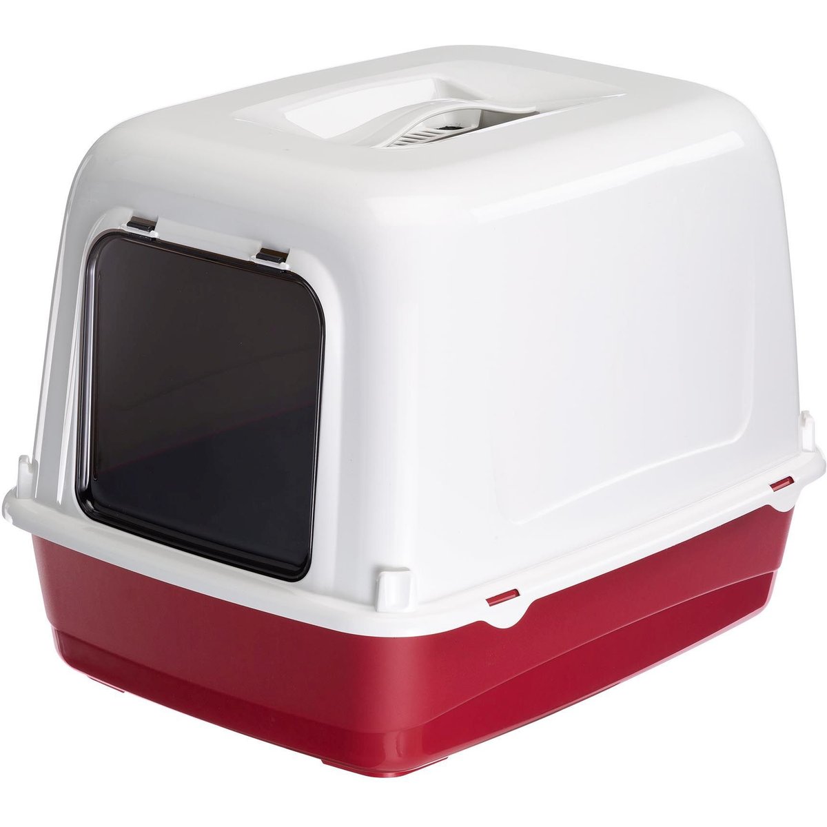Ferplast Ariel Hooded Litter Box, Red