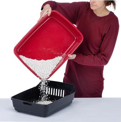 Show full view: Ferplast Ariel Hooded Litter Box, Red slide 6 of 8