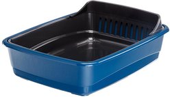 Ferplast Ariel Plus Litter Box with Litter Guard, Blue