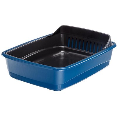 Ferplast Ferplast Ariel Plus Litter Box with Litter Guard, Blue