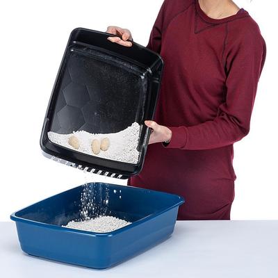 Show full view: Ferplast Ariel Plus Litter Box with Litter Guard, Blue slide 3 of 6