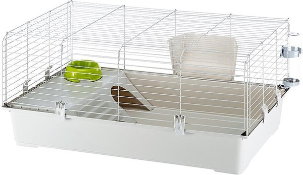 ファープラスト CAVIE 80 DX グレー FERPLAST Cavie 80 Guinea Pig Cage, Grey - Chewy.com