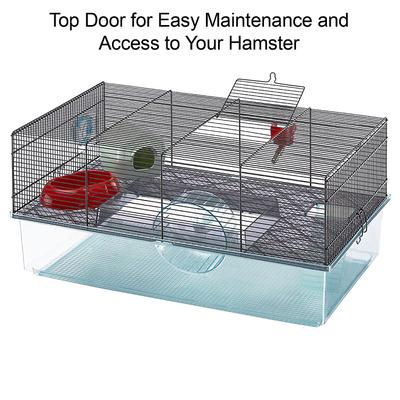 Show full view: Ferplast Favola Hamster Cage, Black slide 4 of 12