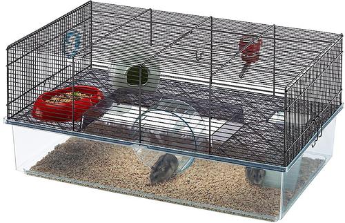 Show full view: Ferplast Favola Hamster Cage, Black slide 6 of 12