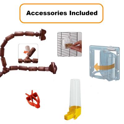 Show full view: Ferplast Giulietta 4 Wooden Canary & Finch Bird Cage slide 5 of 6