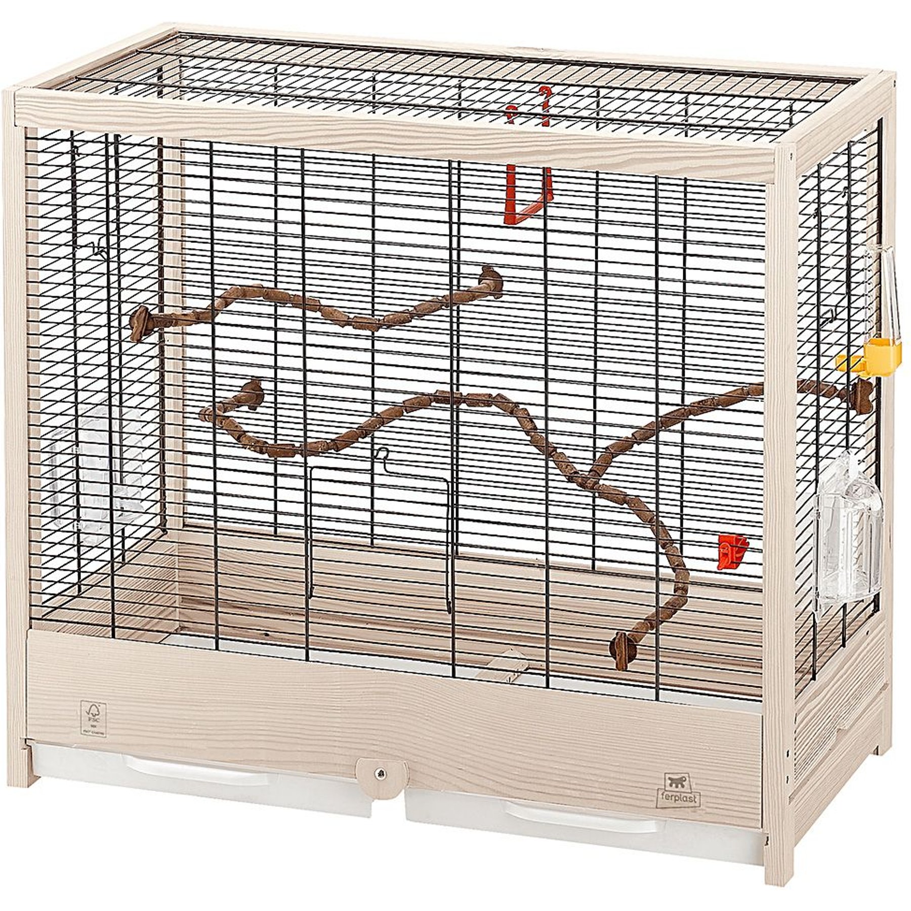 Ferplast Giulietta 5 Wooden Canary & Finch Bird Cage