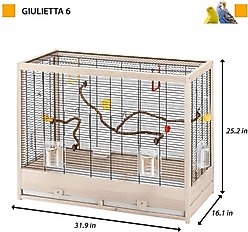 Ferplast Giulietta 6 Wooden Canary & Finch Bird Cage slide 2 of 4