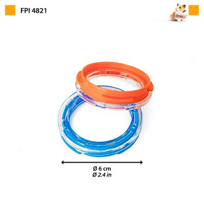 Show full view: Ferplast Hamster Cage Two-Piece Spare Tube Plastic Connection Ring Piece slide 2 of 2