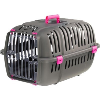 Ferplast Ferplast Jet Value Cat & Dog Carrier, Fuchsia, X-Small