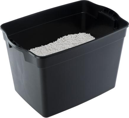 Show full view: Ferplast "Jumpy" with Top Entrance Cat Litter Box, Black, Large slide 2 of 6