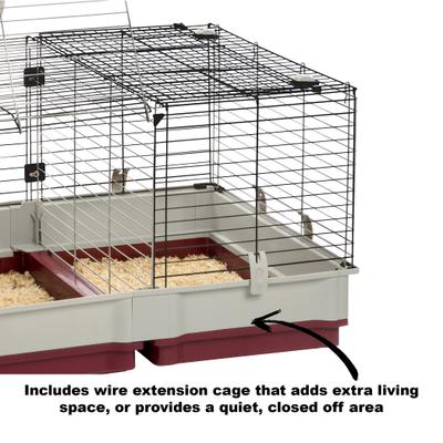 Show full view: Ferplast Krolik 140 Rabbit Cage & Wire Hutch slide 3 of 10