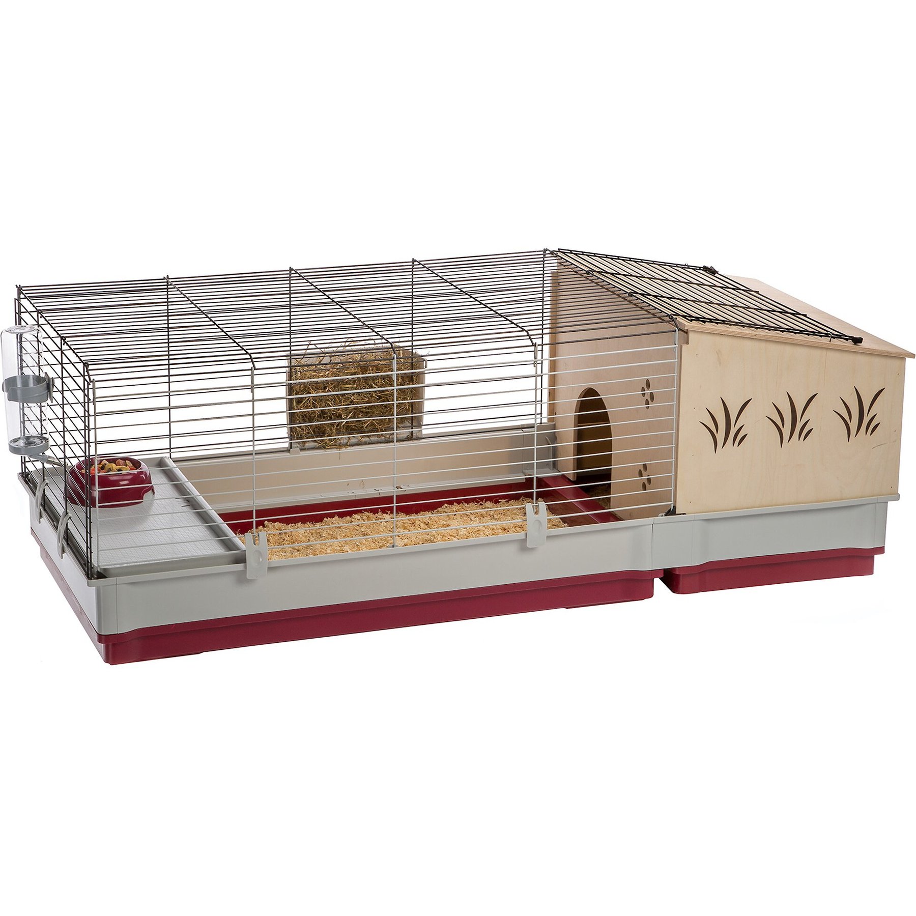 Ferplast Krolik 140 Rabbit Cage & Wood Hutch