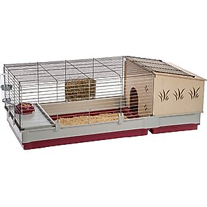 Ferplast Krolik 140 Rabbit Cage & Wood Hutch
