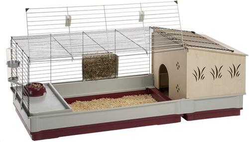 Show full view: Ferplast Krolik 140 Rabbit Cage & Wood Hutch slide 7 of 10
