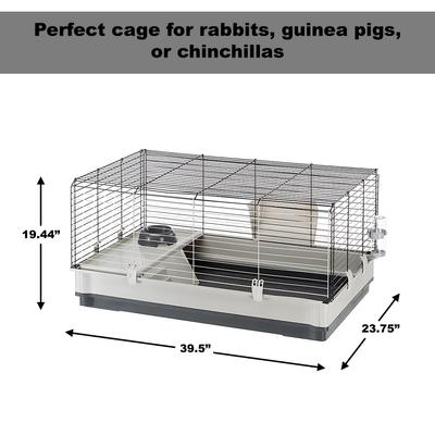 Show full view: Ferplast Krolik Rabbit Cage, Gray, Large slide 2 of 10