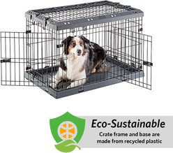 Ferplast Superior Hybrid ECO Dog Crate & Playpen, Gray, 36-in slide 2 of 9